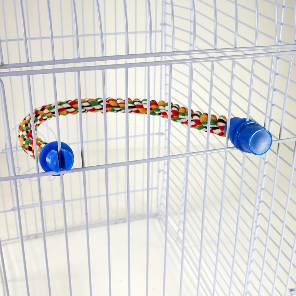 Transform Your Bird's Habitat with the Vibrant 21" Flexible Rope Perch – Perfect for Small and Medium Birds!