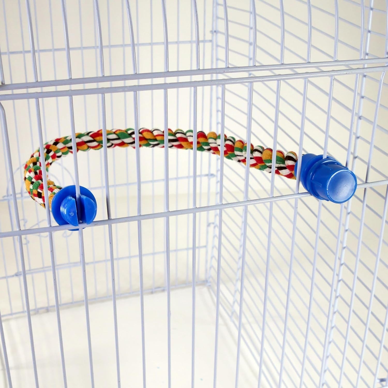 Transform Your Bird's Habitat with the Vibrant 21" Flexible Rope Perch – Perfect for Small and Medium Birds!