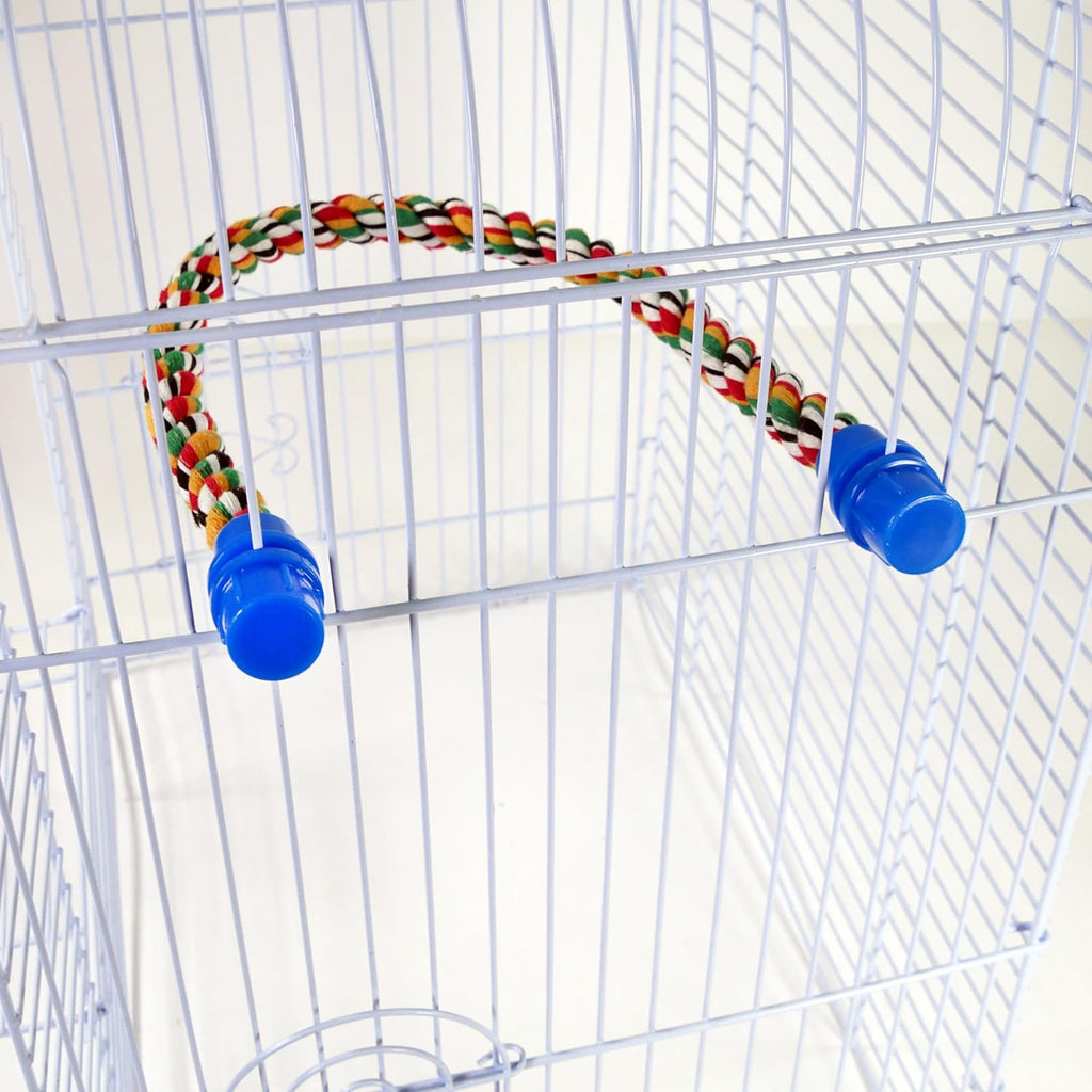 Transform Your Bird's Habitat with the Vibrant 21" Flexible Rope Perch – Perfect for Small and Medium Birds!