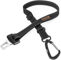 Ultimate Dog Car Seat Belt | Premium Universal Pet Safety Harness with Adjustable Length and Heavy-Duty Metal Hardware for Maximum Security (Black)