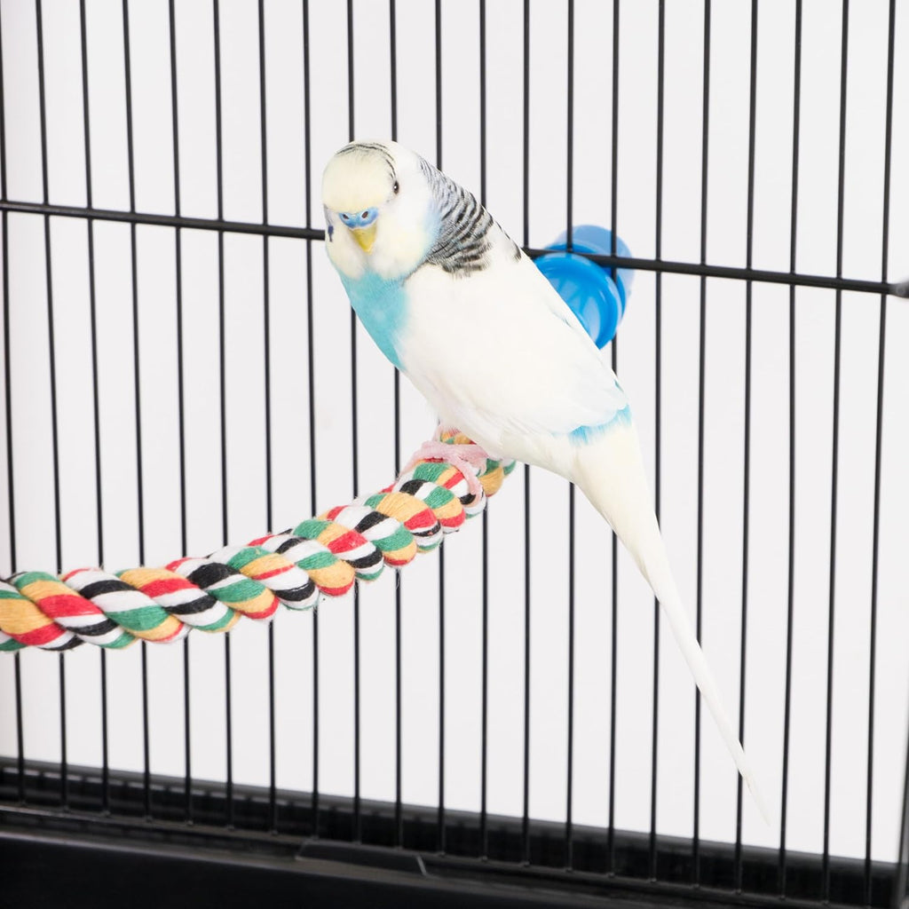 Transform Your Bird's Habitat with the Vibrant 21" Flexible Rope Perch – Perfect for Small and Medium Birds!