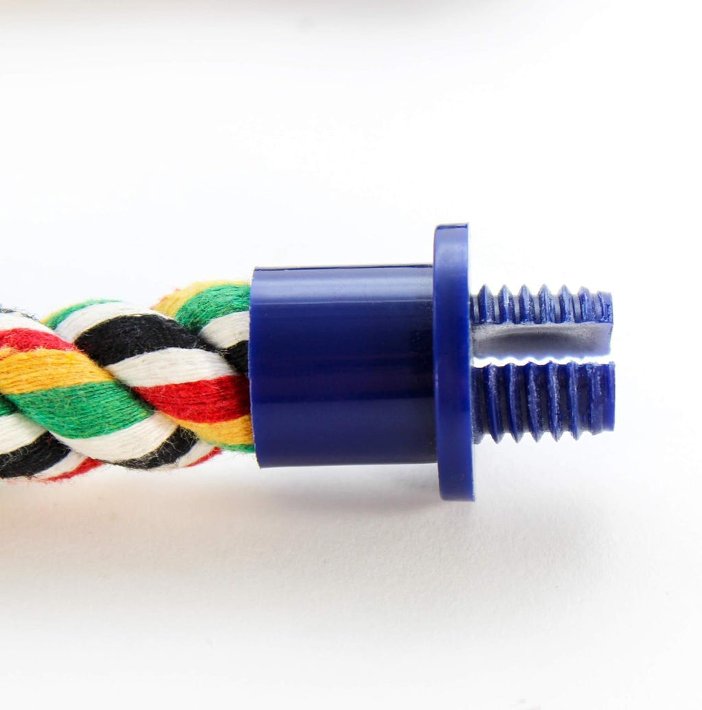 Transform Your Bird's Habitat with the Vibrant 21" Flexible Rope Perch – Perfect for Small and Medium Birds!